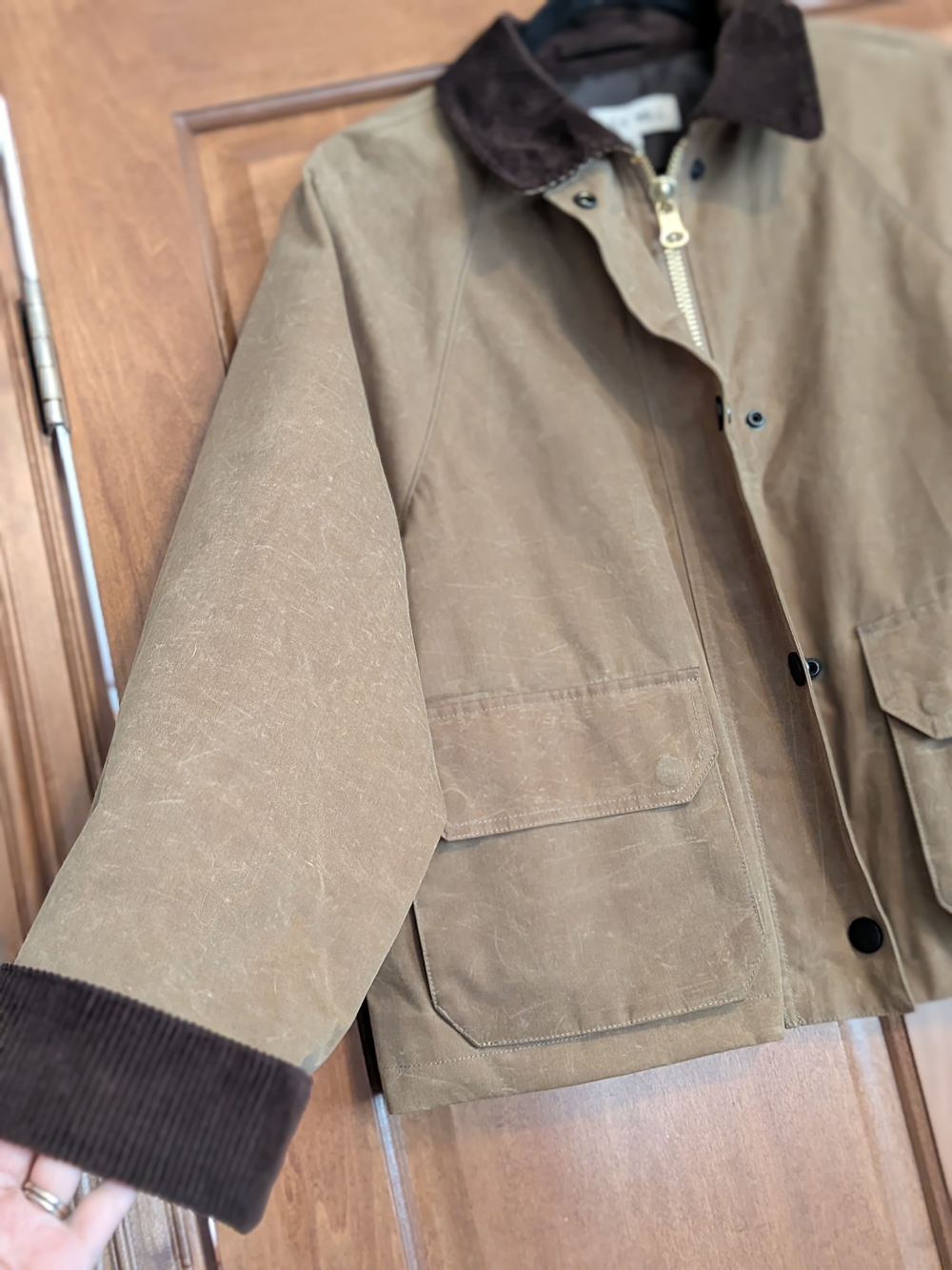 ALEX MILL Chiltern Cropped Jacket In Waxed Canvas -Medium - Picture 4 of 10